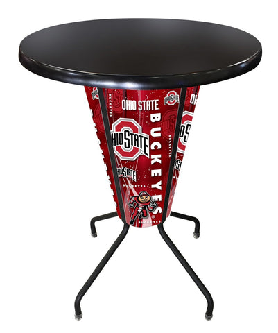 Lighted Ohio State Pub Table