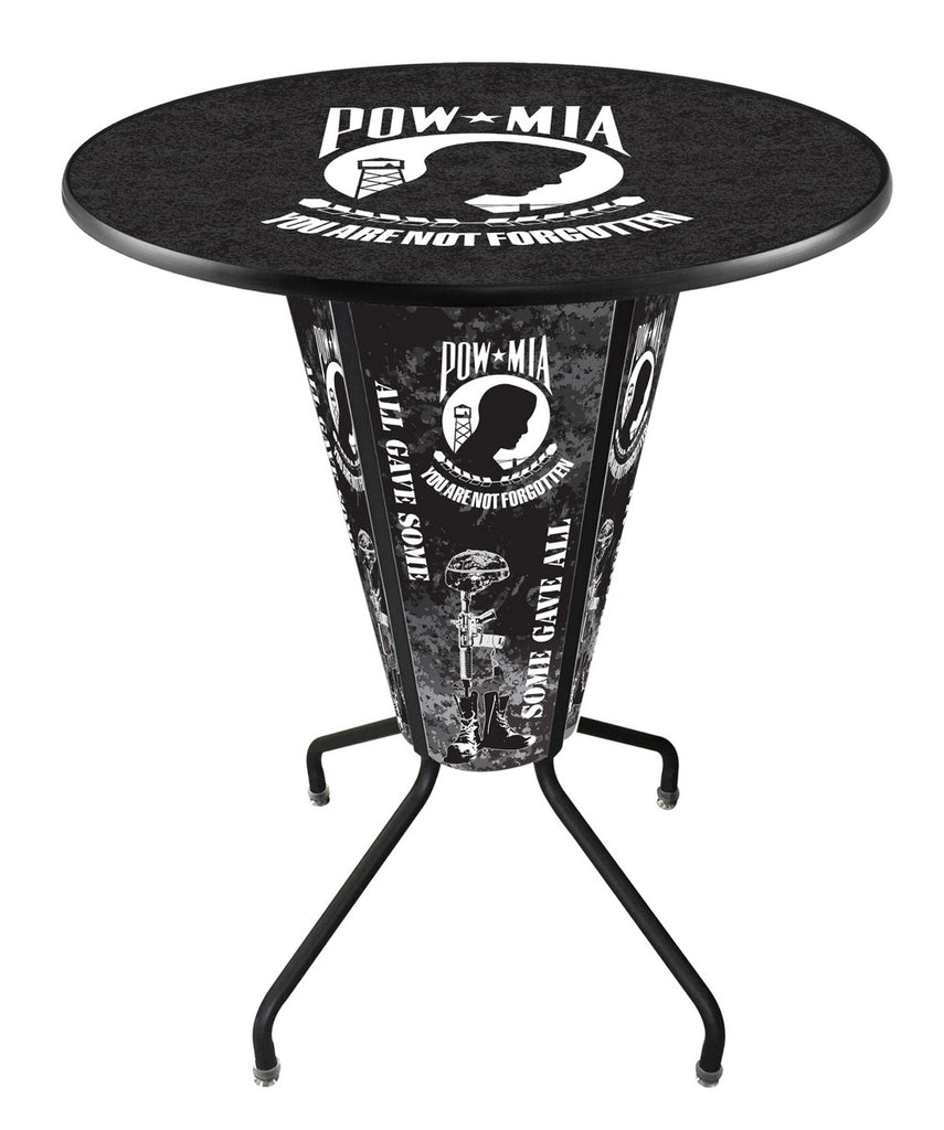 Lighted Pow-mia Pub Table
