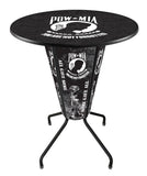 Lighted Pow-mia Pub Table