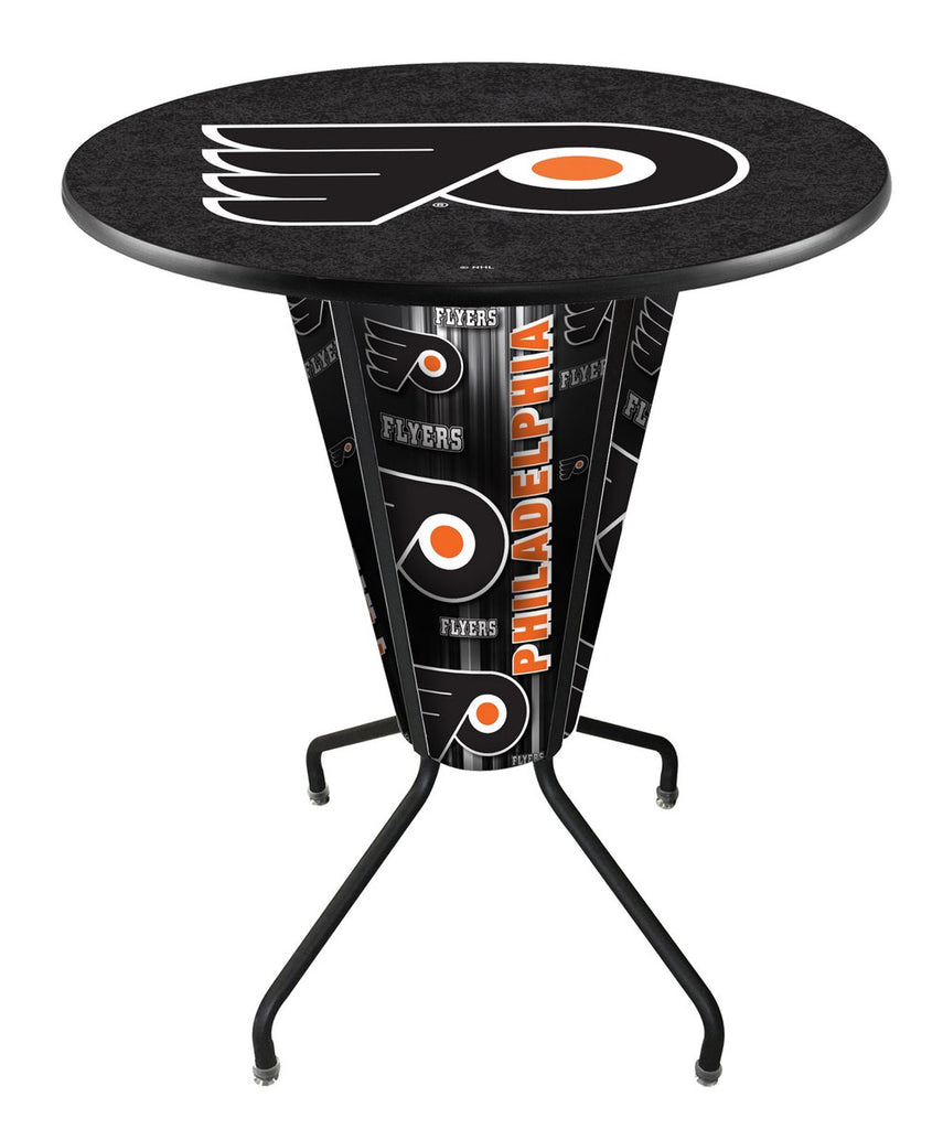 Lighted Philadelphia Flyers Pub Table