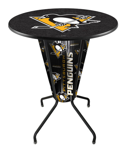 Lighted Pittsburgh Penguins Pub Table