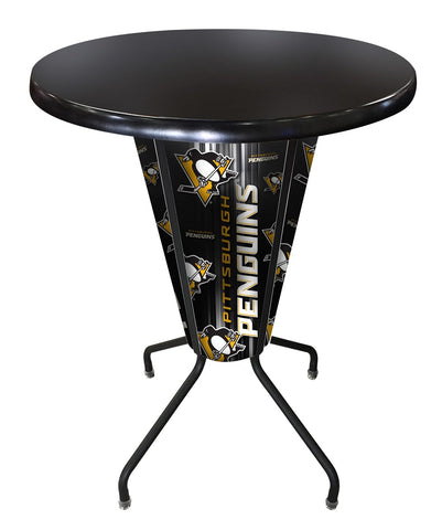 Lighted Pittsburgh Penguins Pub Table