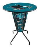 Lighted San Jose Sharks Pub Table