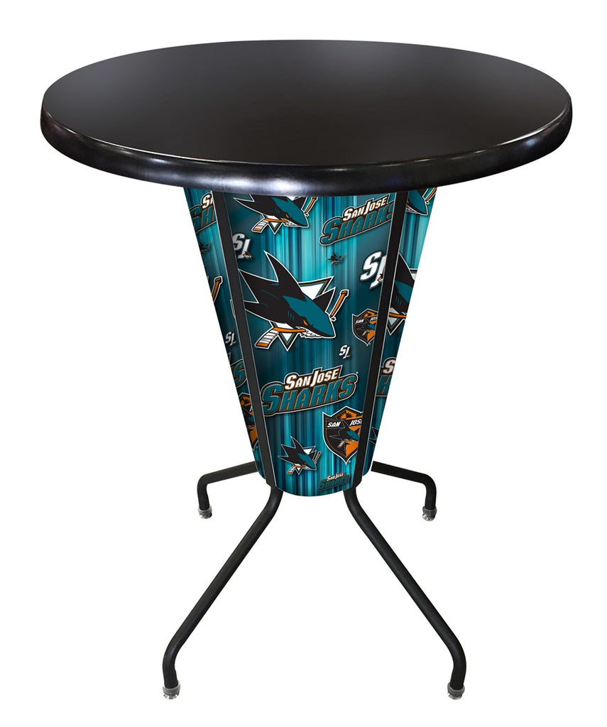 Lighted San Jose Sharks Pub Table