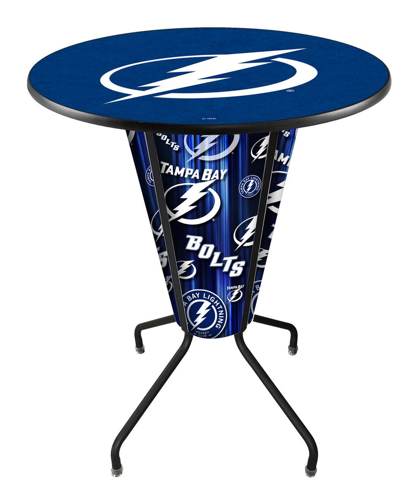 Lighted Tampa Bay Lightning Pub Table