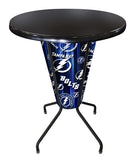 Lighted Tampa Bay Lightning Pub Table