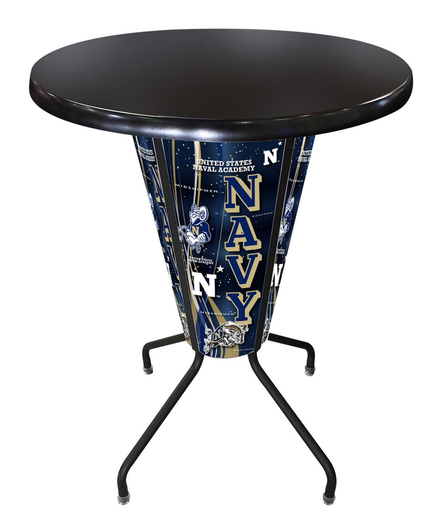 Lighted Us Naval Academy (navy) Pub Table