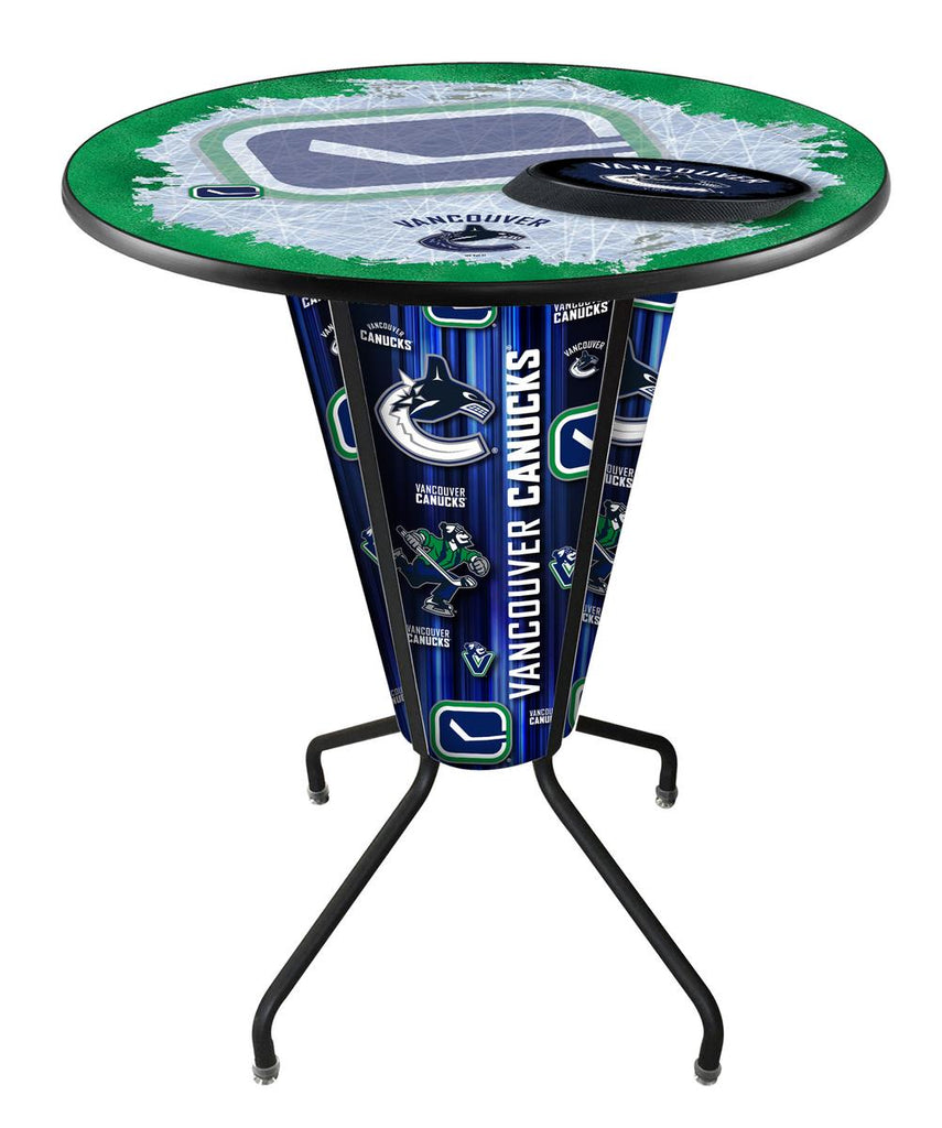 Lighted Vancouver Canucks Pub Table