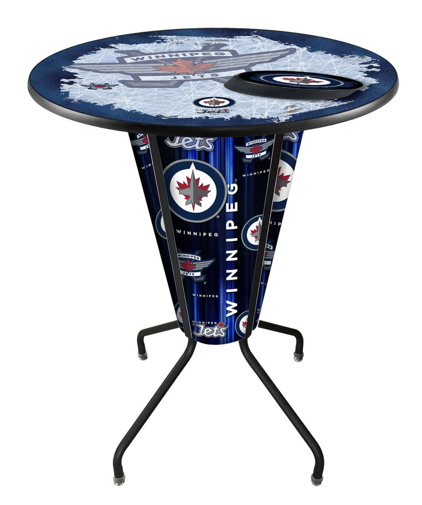 Lighted Winnipeg Jets Pub Table