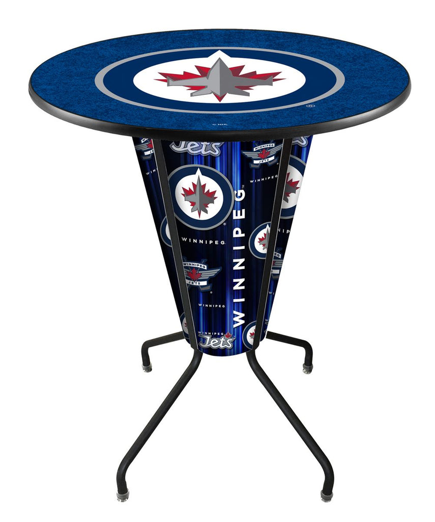 Lighted Winnipeg Jets Pub Table