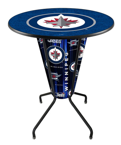 Lighted Winnipeg Jets Pub Table