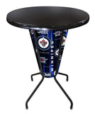 Lighted Winnipeg Jets Pub Table