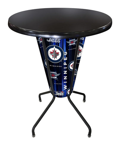 Lighted Winnipeg Jets Pub Table