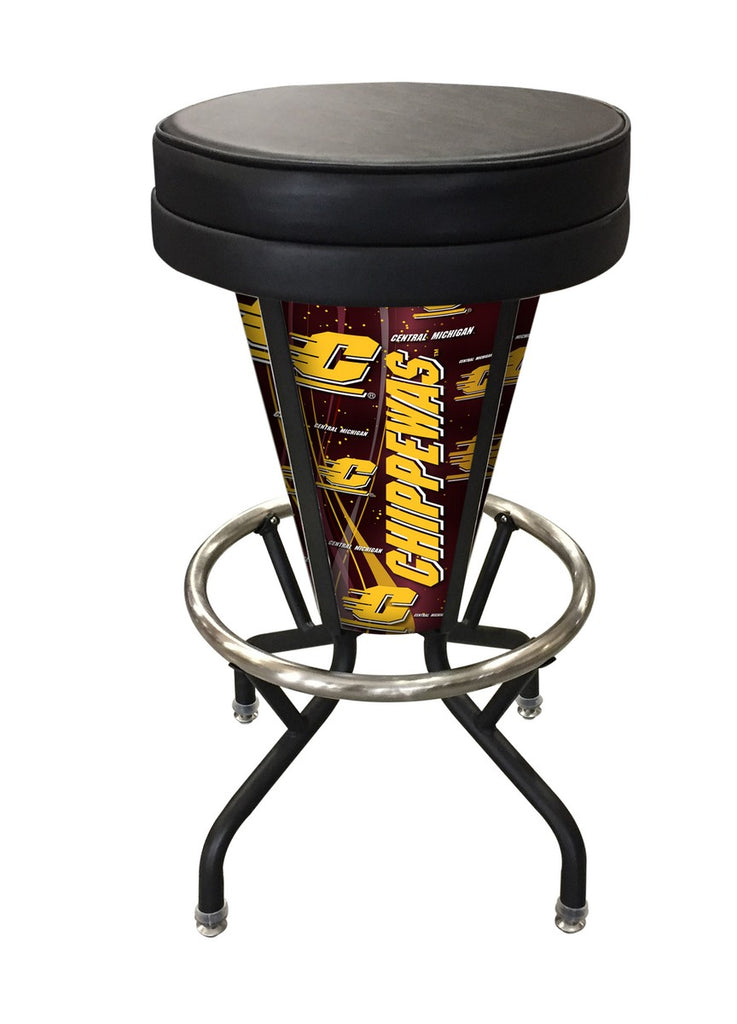 Central Michigan Lighted Bar Stool