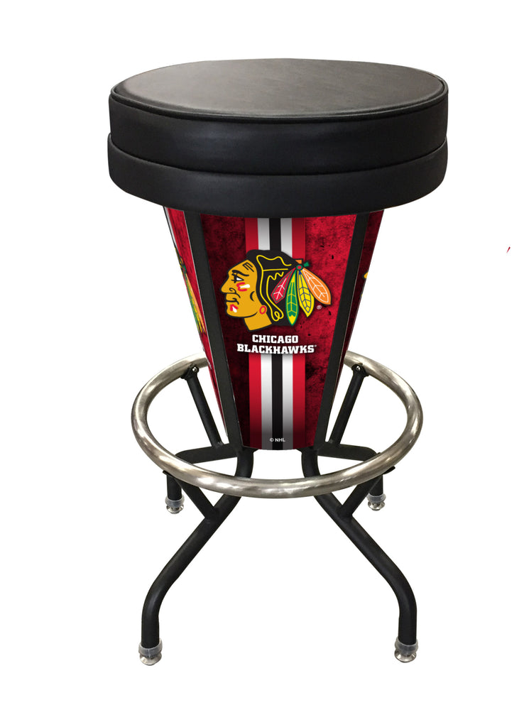 Chicago Blackhawks Lighted Bar Stool