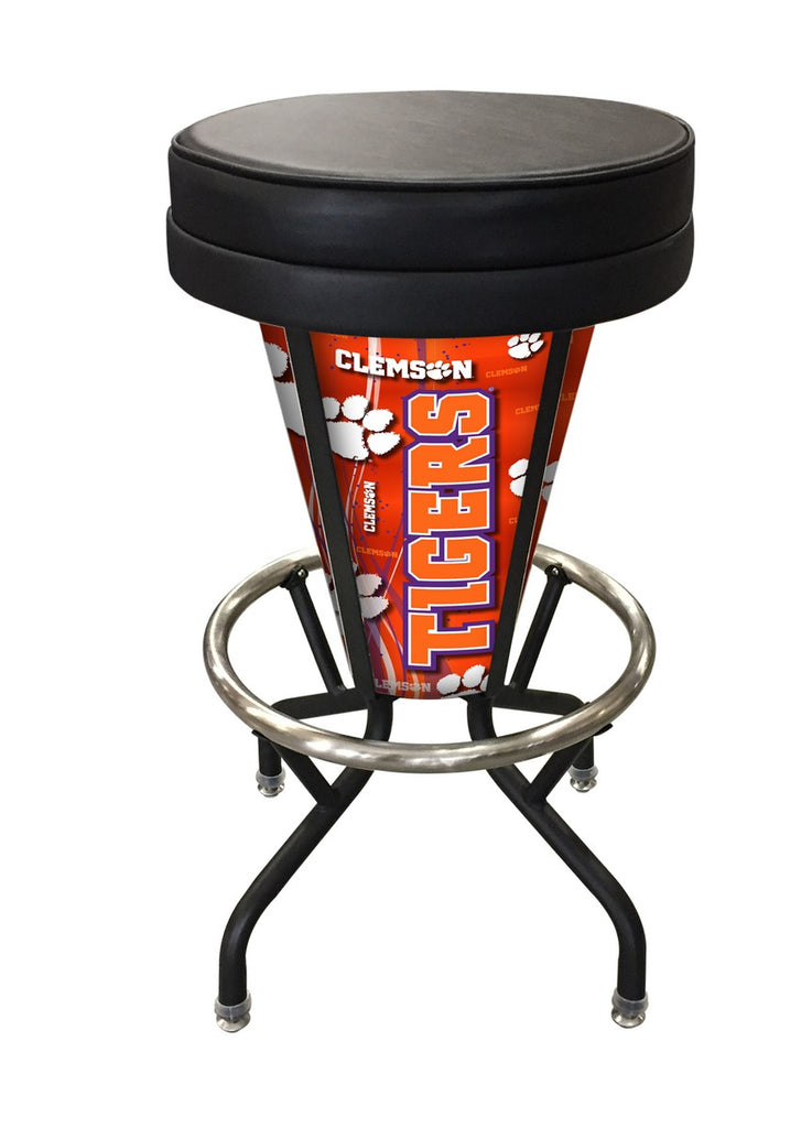 Clemson Lighted Bar Stool