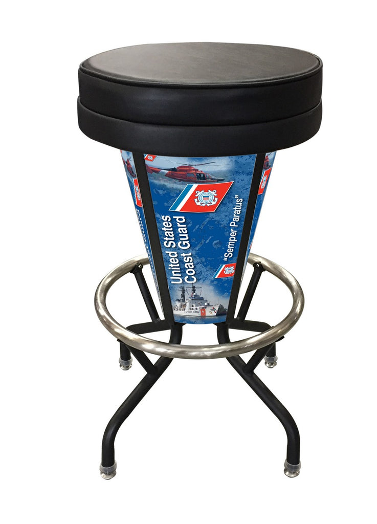 U.s. Coast Guard Lighted Bar Stool