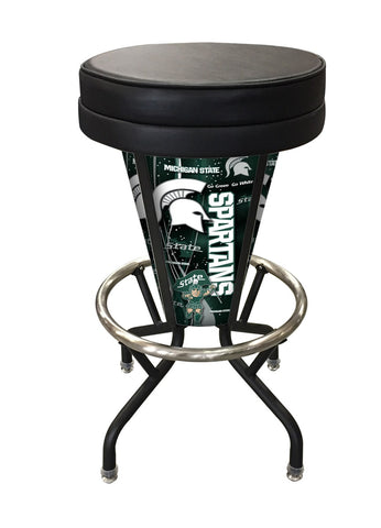 Michigan State Lighted Bar Stool