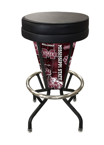 Mississippi State Lighted Bar Stool