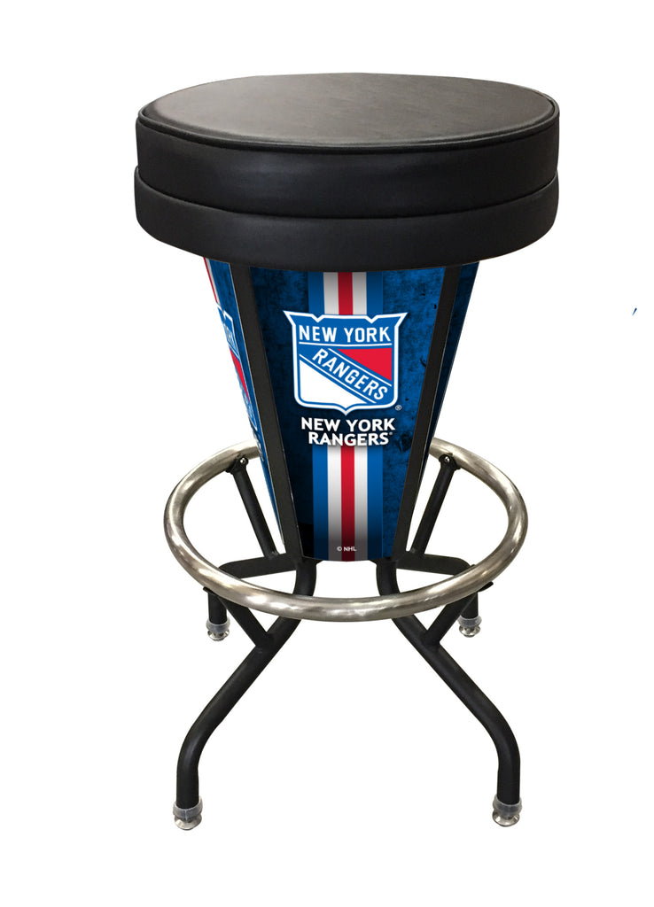 New York Rangers Lighted Bar Stool