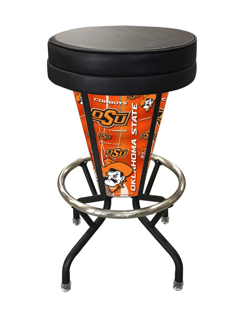 Oklahoma State Lighted Bar Stool