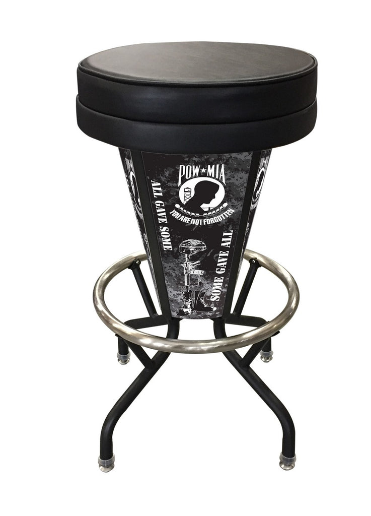 Pow-mia Lighted Bar Stool