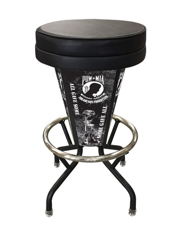 Pow-mia Lighted Bar Stool