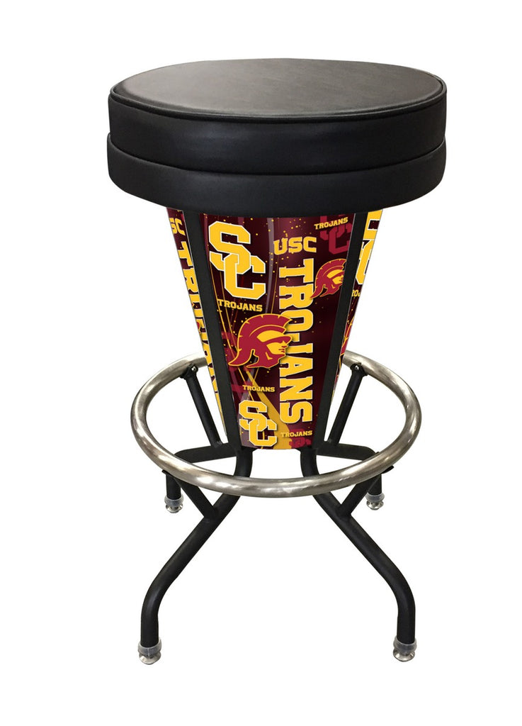 Usc Trojans Lighted Bar Stool