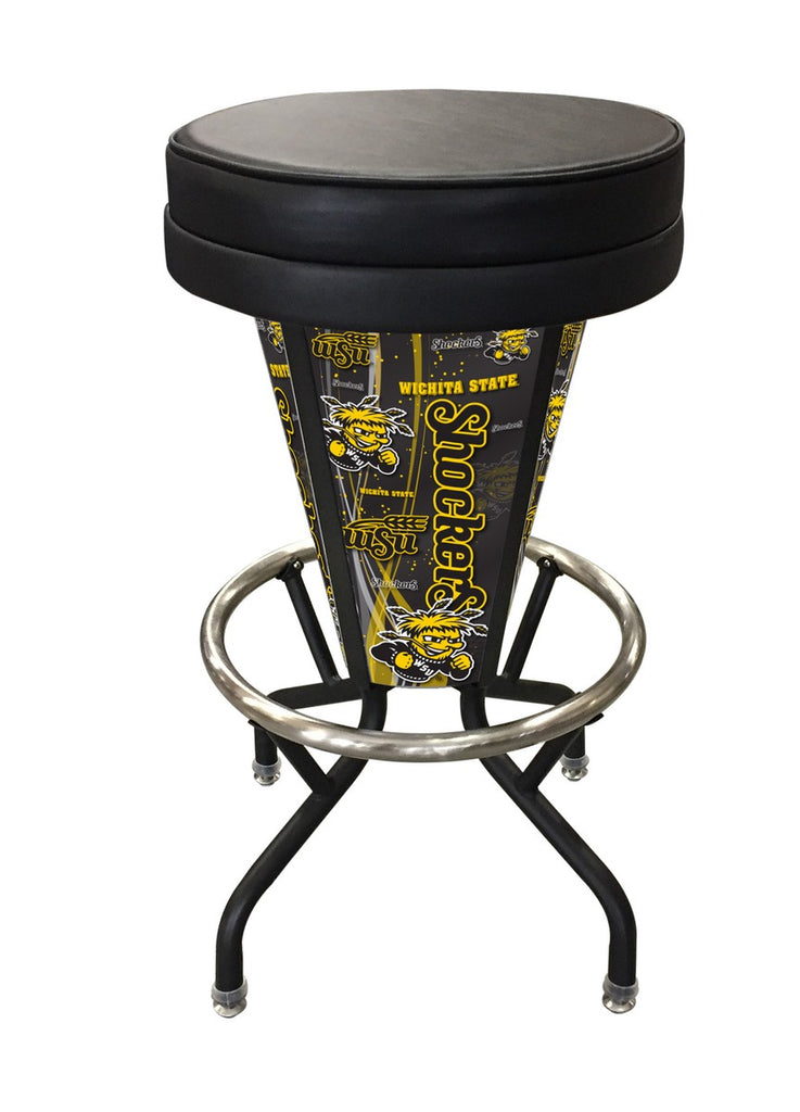 Wichita State Lighted Bar Stool