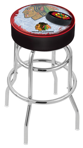 Chicago Blackhawks Bar Stool W-black Background