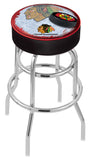 Chicago Blackhawks Bar Stool W-black Background