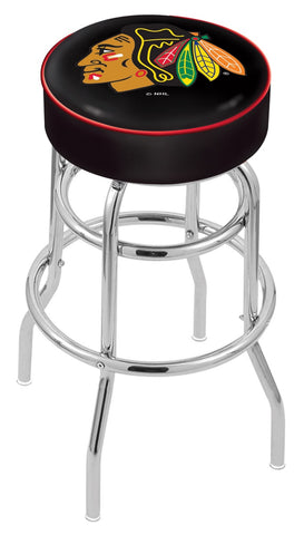 Chicago Blackhawks Bar Stool W-black Background