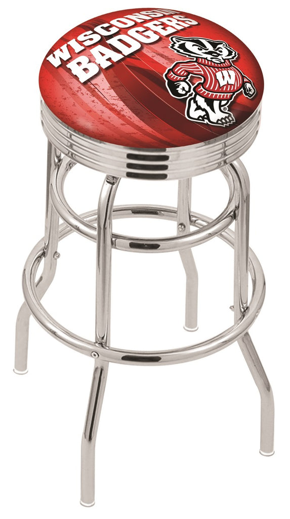 Wisconsin "badger" Bar Stool