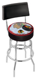 Chicago Blackhawks Bar Stool W-black Background