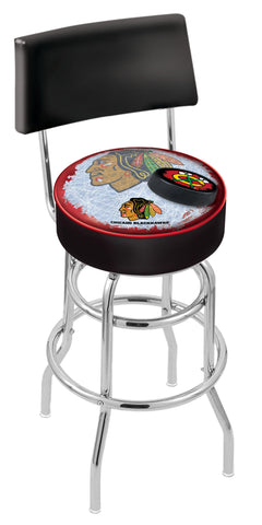 Chicago Blackhawks Bar Stool W-black Background