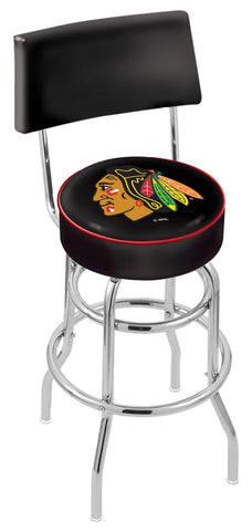 Chicago Blackhawks Bar Stool W-black Background