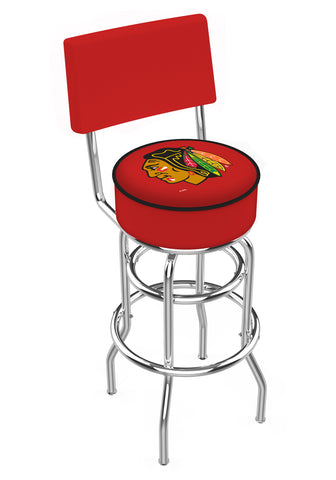 Chicago Blackhawks Bar Stool W-red Background