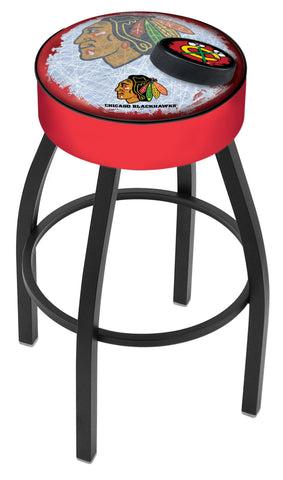 Chicago Blackhawks Bar Stool W-red Background