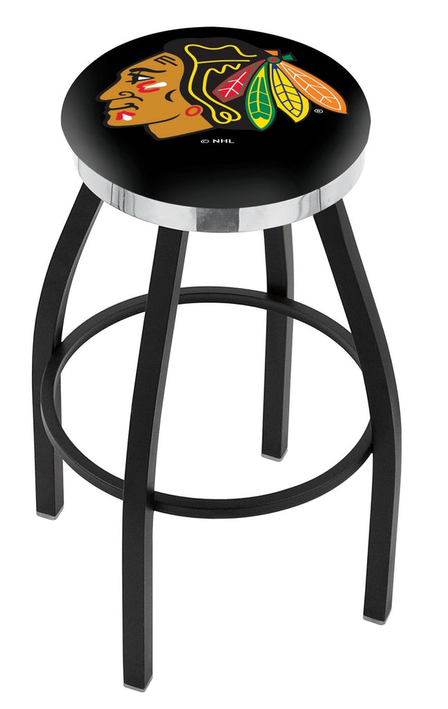 Chicago Blackhawks Bar Stool W-black Background