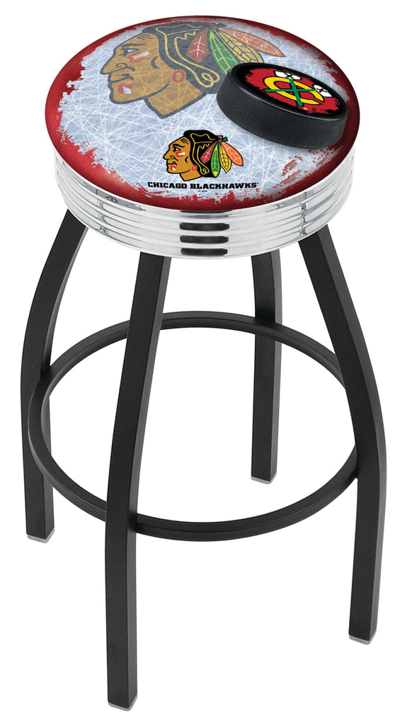Chicago Blackhawks Bar Stool W-red Background
