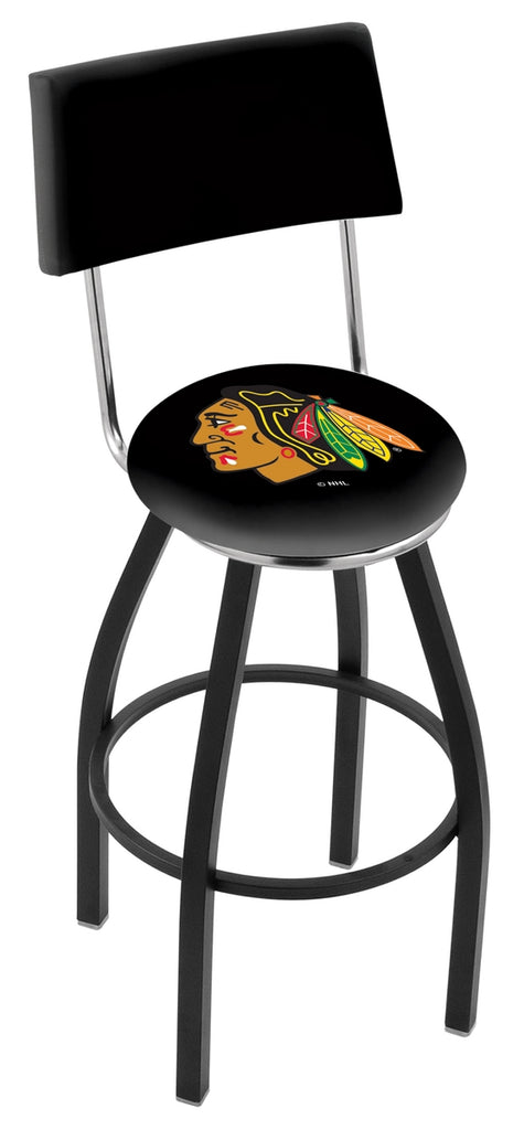 Chicago Blackhawks Bar Stool W-black Background