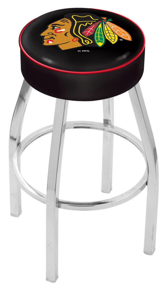 Chicago Blackhawks Bar Stool W-black Background