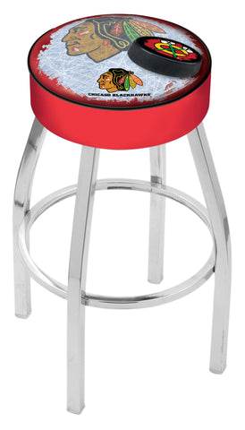 Chicago Blackhawks Bar Stool W-red Background