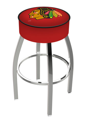 Chicago Blackhawks Bar Stool W-red Background