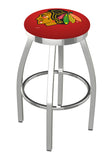 Chicago Blackhawks Bar Stool W-red Background