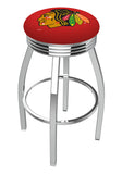Chicago Blackhawks Bar Stool W-red Background