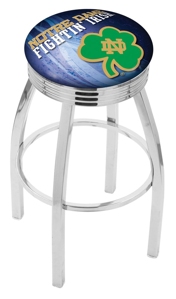 Notre Dame (shamrock) Bar Stool