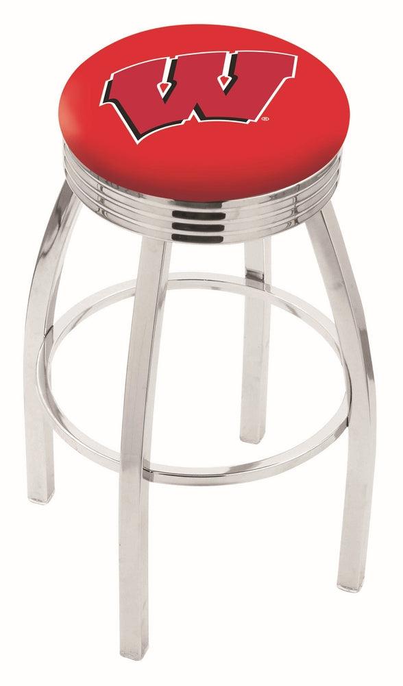 Wisconsin "w" Bar Stool