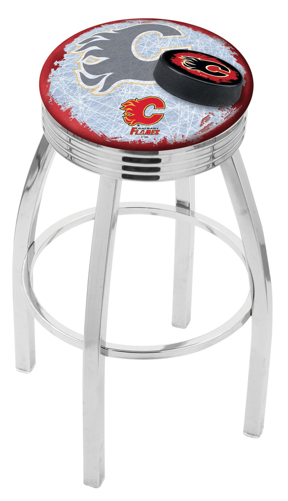 Calgary Flames Bar Stool