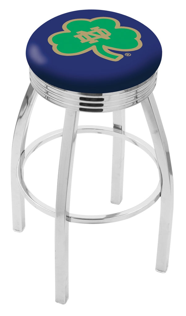 Notre Dame (shamrock) Bar Stool